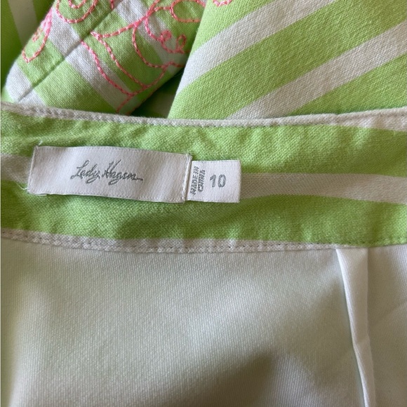Lady Hagen striped embroidered golf skort size 10 - Picture 7 of 10